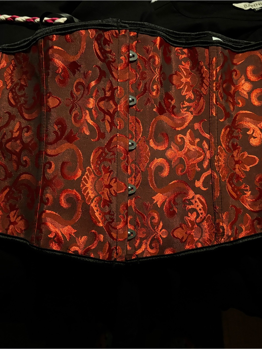 Red Underbust corset waspie